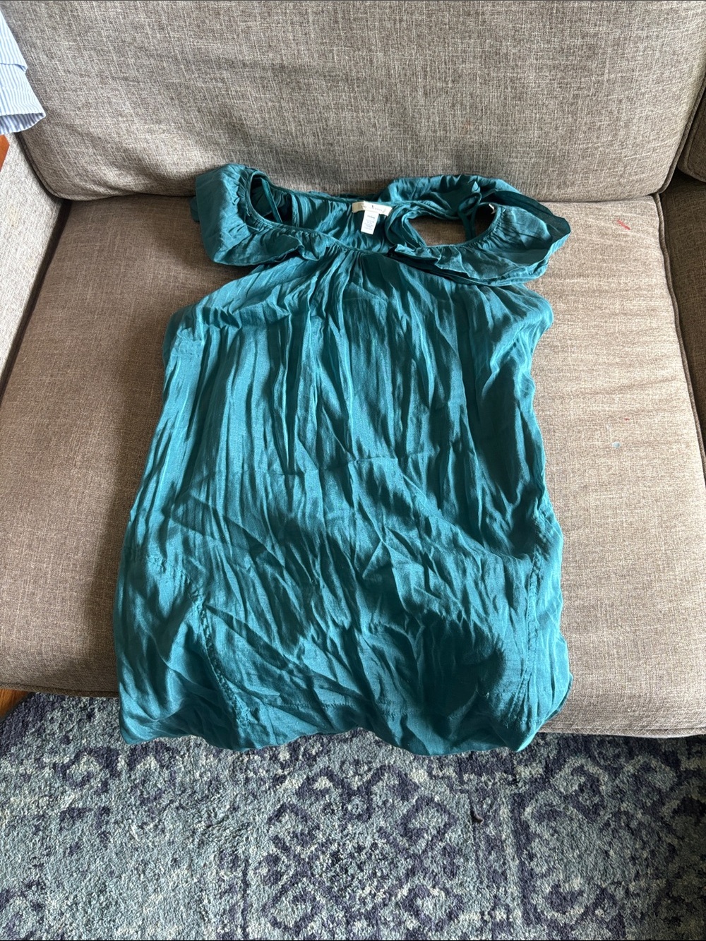Trinity Teal Sleeveless Tank Top